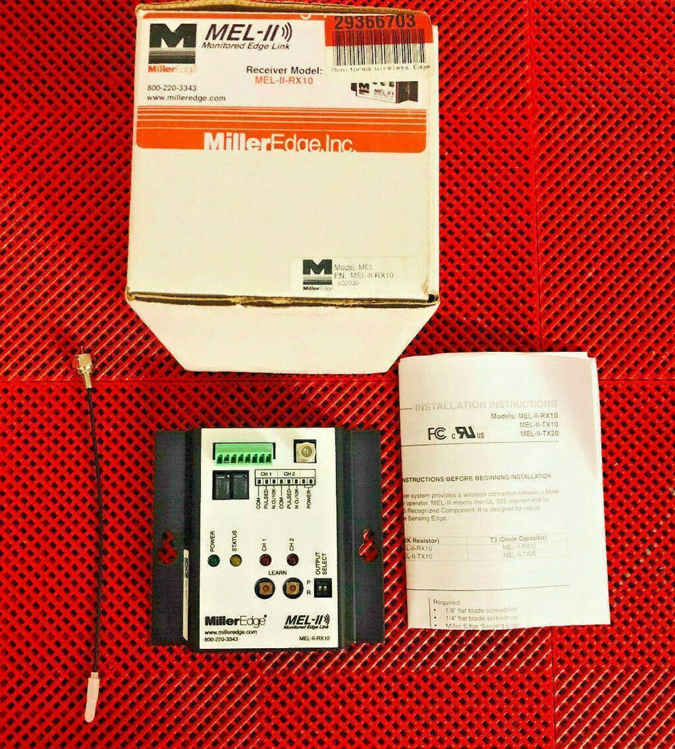 Miller Edge MEL-II-RX10 Monitored Wireless Door Receiver, MEL-II, MELIIRX10