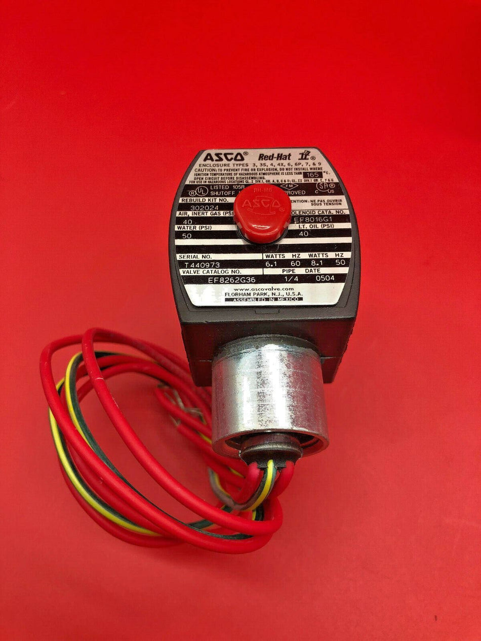 Asco Red-Hat EF8262G36 1/4" Solenoid Valve