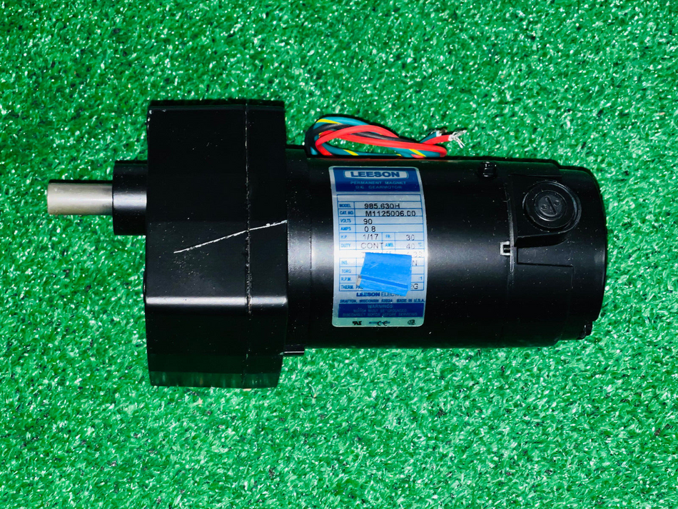 Leeson M1125006.00 Permanent Magnet DC Gearmotor 985.630H