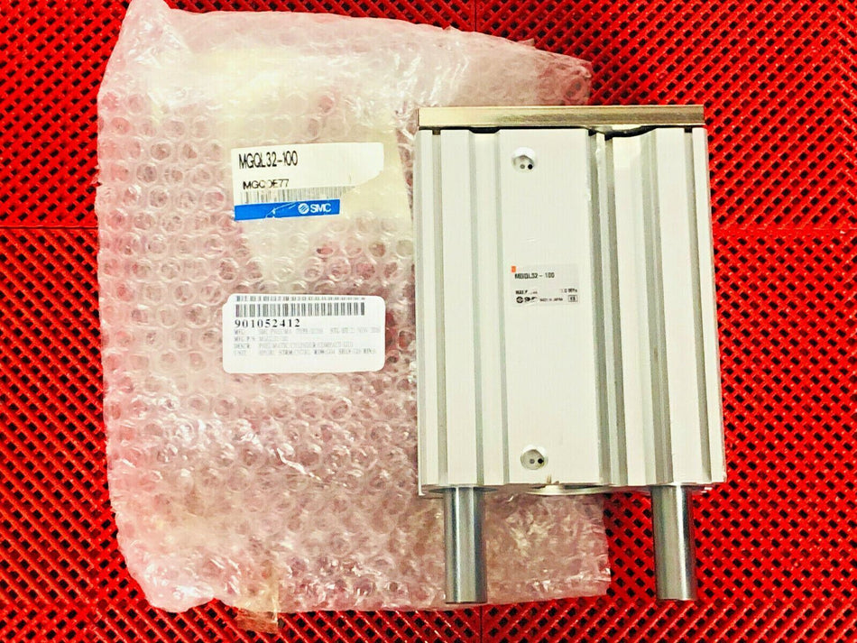 SMC MGQL32-100 Compact Guide Cylinder, Single Rod, 32mm Bore, 100mm Stroke