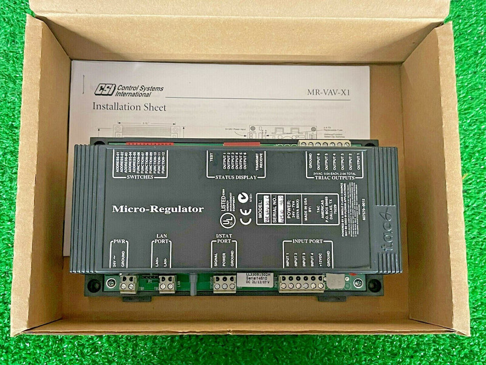 Schneider Electric TAC 330810-05 VAV Controller Micro Regulator MR-VAV-X1-C