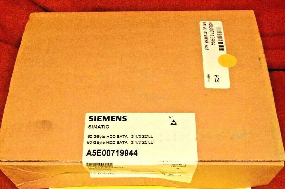 Siemens Simatic A5E00719944 60 GB HDD Sata Drive Module 2 1/2 ZOLL