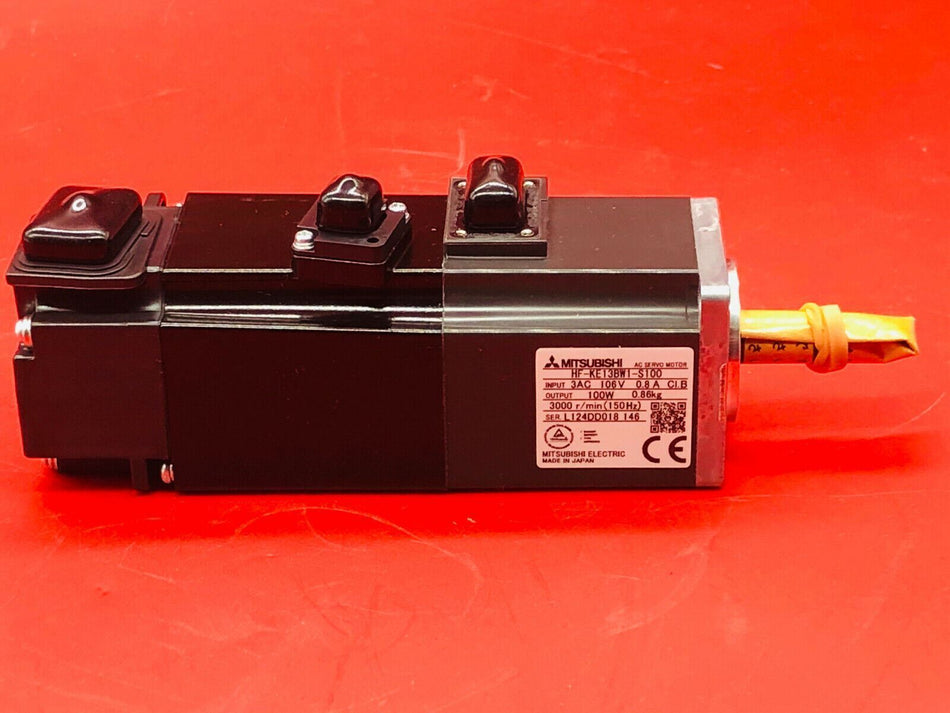 Mitsubishi Electric HF-KE13BW1-S100 AC Servo Motor HFKE13BW1S100, 100W