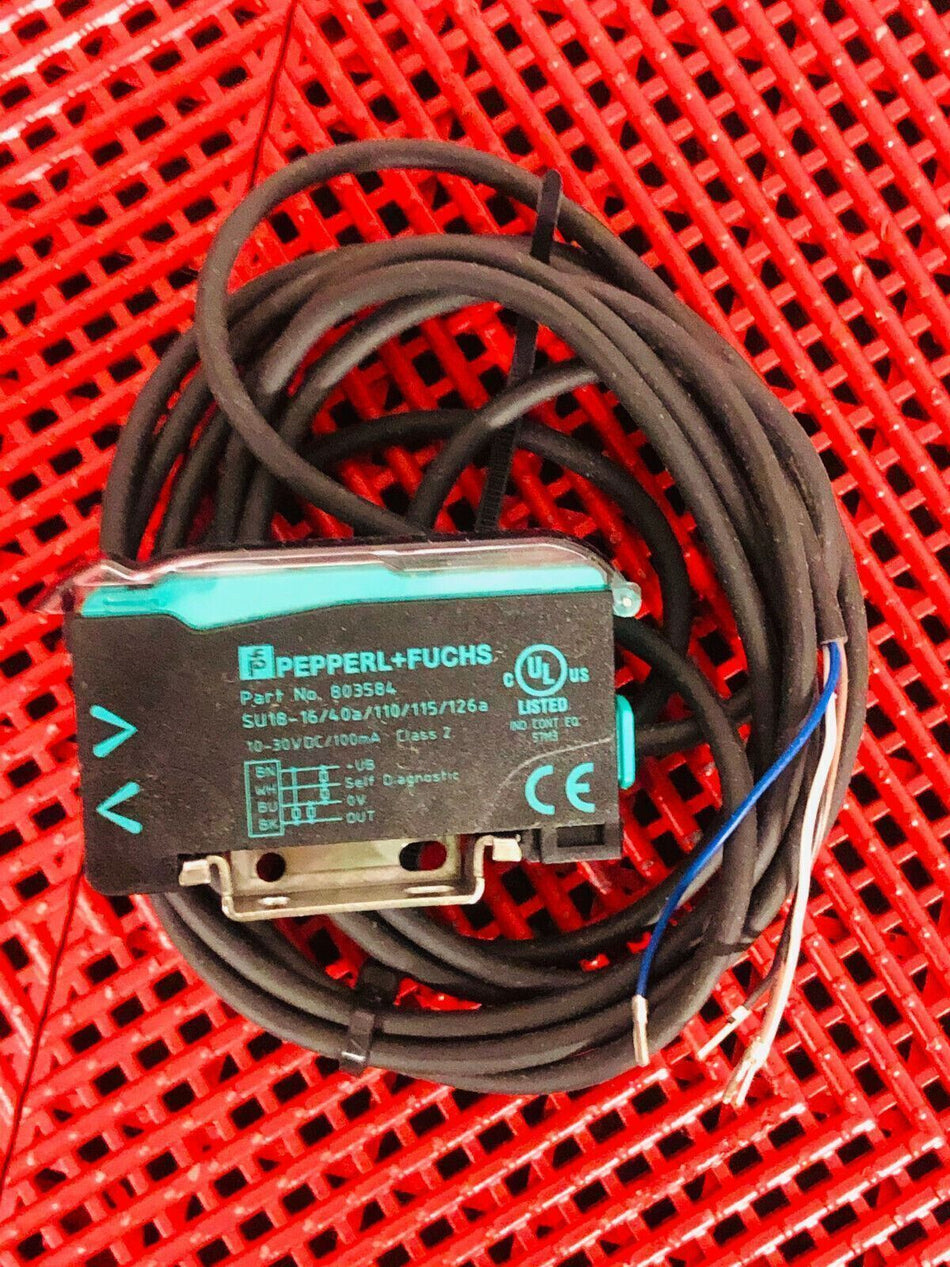 Pepperl Fuchs 803584 Fiber Optic Sensor, SU18-16/40a/110/115/126a