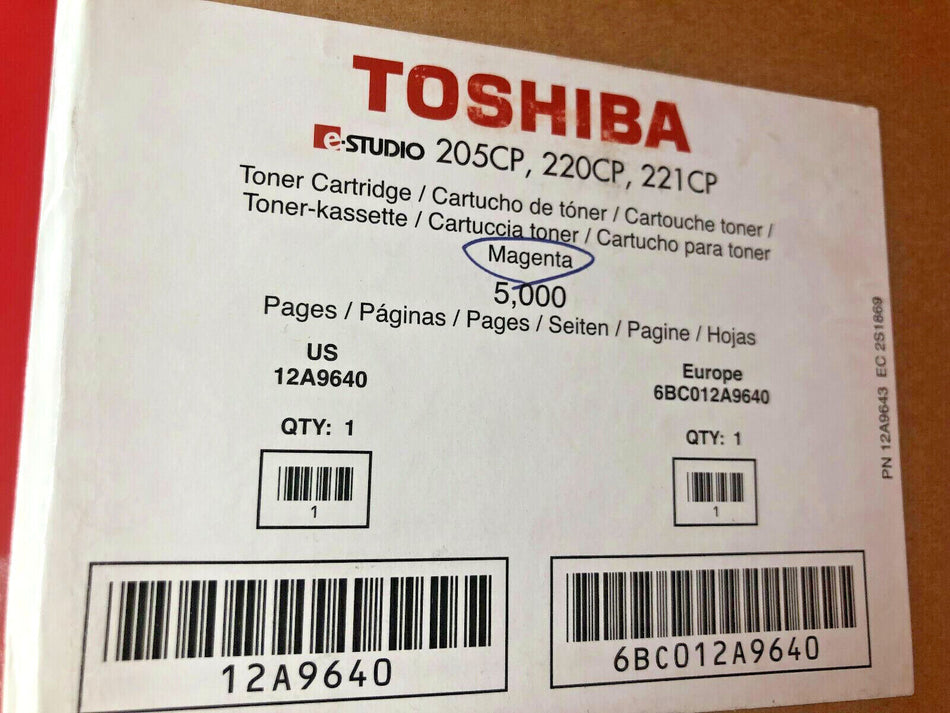 Toshiba Magenta 12A9640 Toner Cartridge