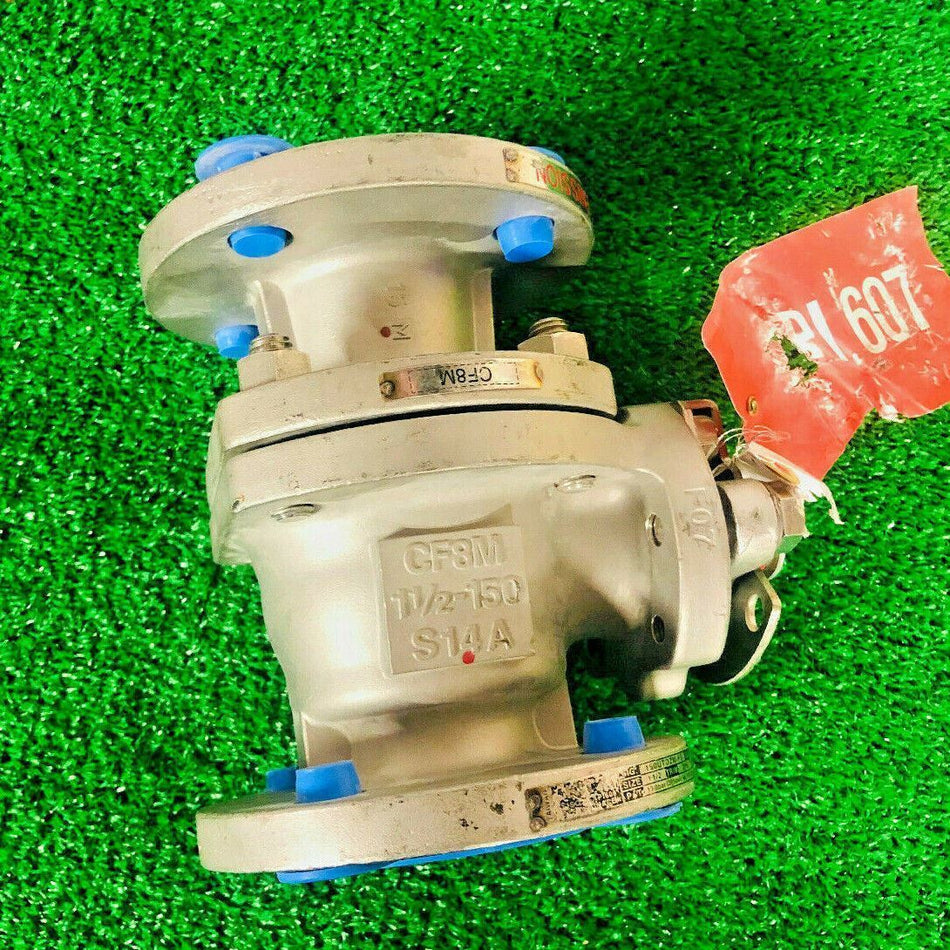 Kitz 150UTDZM-FS Stainless Steel Ball Valve, 1-1/2", 275 PSI, CF8M, S14A