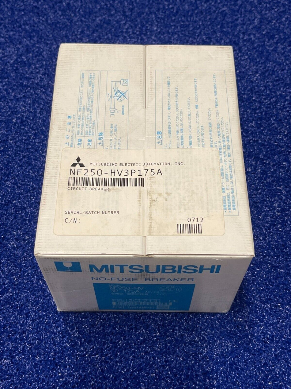 Mitsubishi Electric NF250-HV3P175A Circuit Breaker 175A, 3P