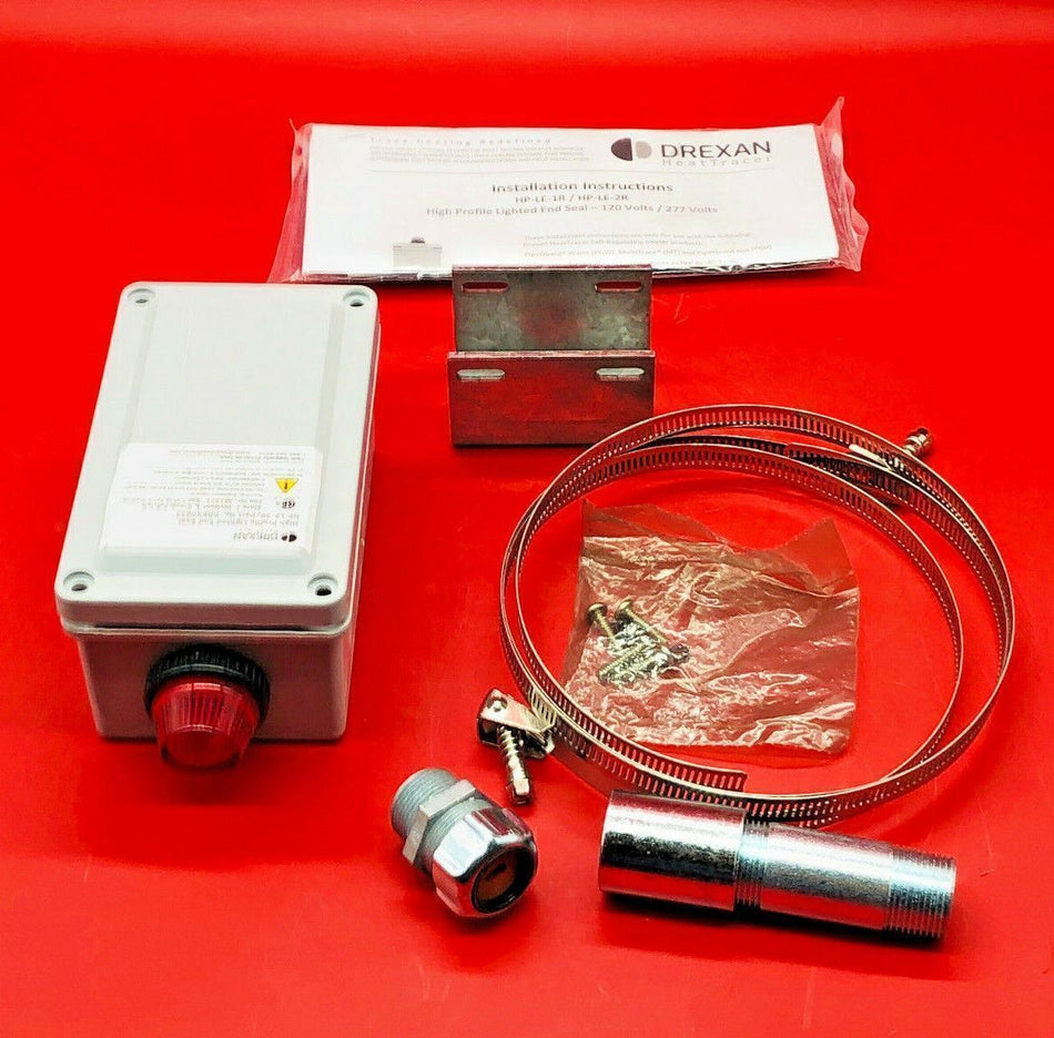 Drexan HP-LE-2R DREX0023 Heat Tracer High Profile Lighted End Seal Kit HPLE2R