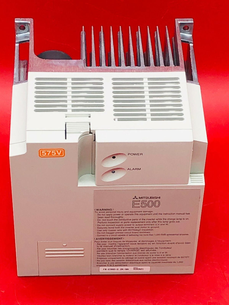 Mitsubishi FR-E560-2.2K-NA AC Frequency Inverter, 3HP, 575V Micro-VFD, E500