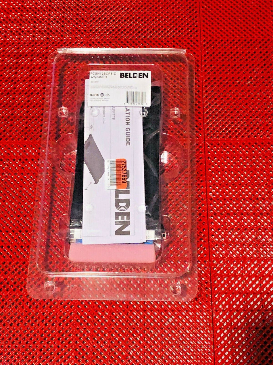 Belden FCSH12SCFS-Z FX UHD Splicing Cassette OS2 12 Port FCSH12SCFSZ