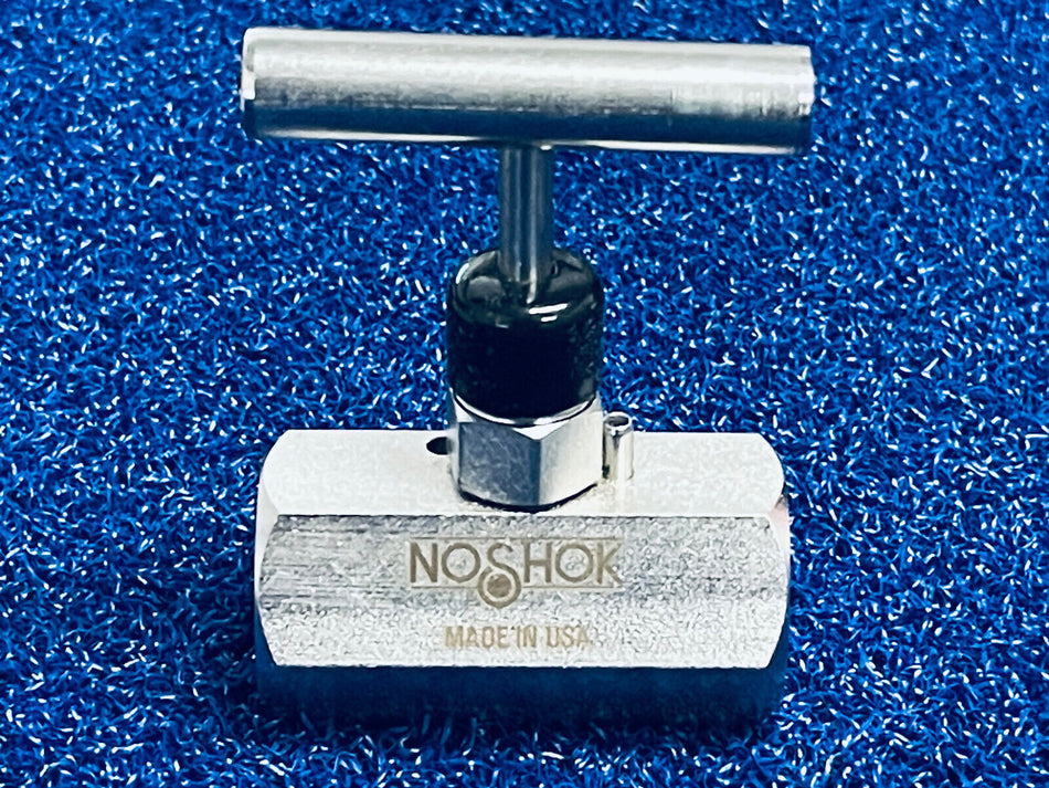 Noshok 404-FFS Needle Valve, Hard Seat, 1/2 NPT Female, 316SS
