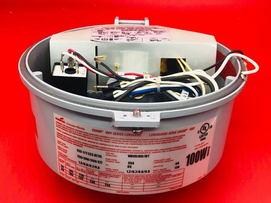 Crouse-Hinds VMVS100/MT High Pressure Sodium Fixture Ballast 100W 120-277V