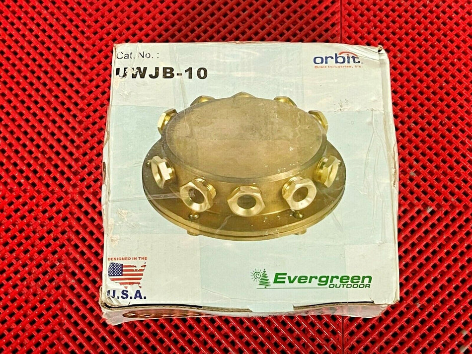 Orbit UWJB-10 Solid Brass Underwater Junction Box 10-Way Connection UWJB10