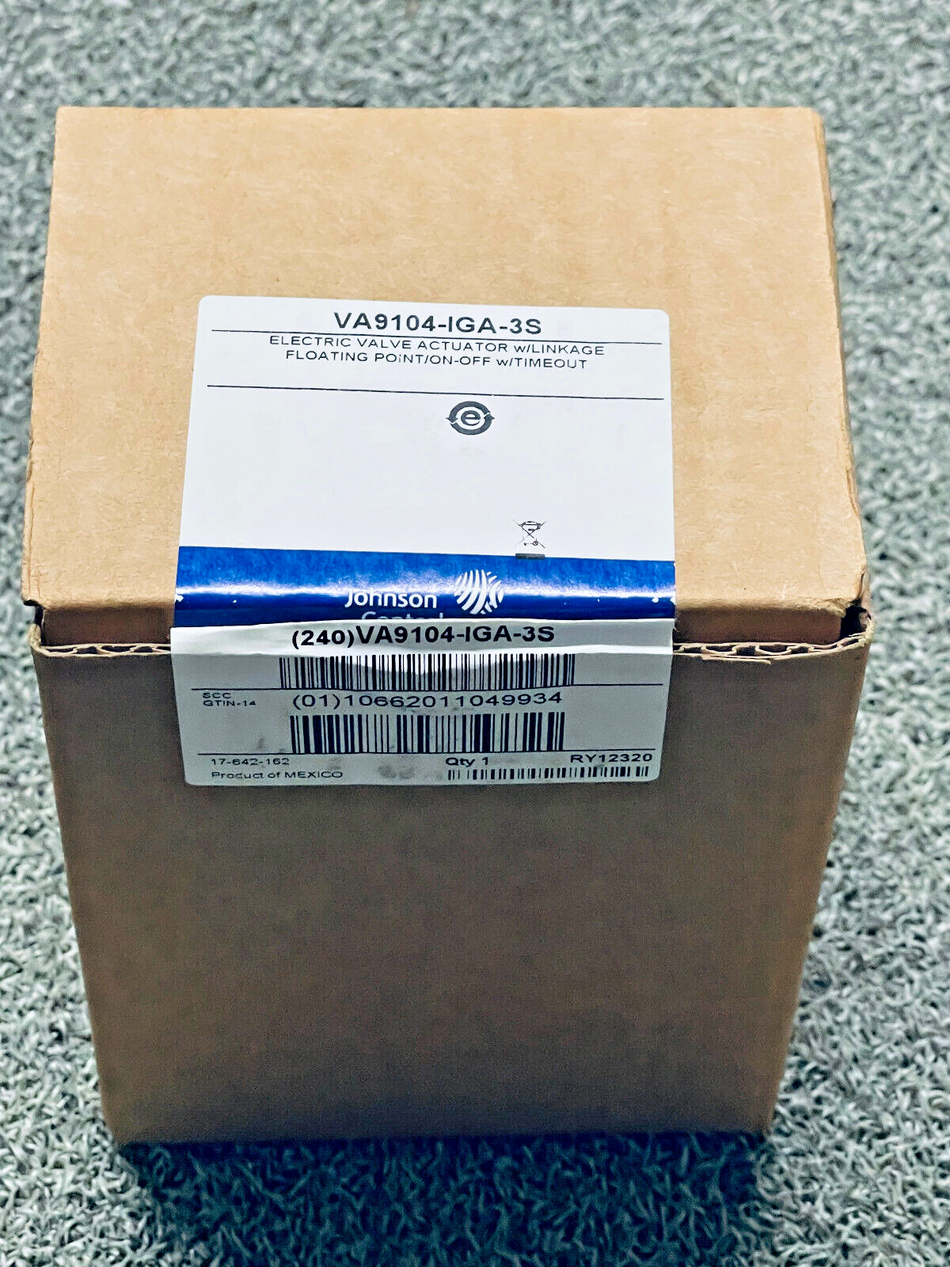 Johnson Controls VA9104-IGA-3S Electric Valve Actuator, Floating ,24V