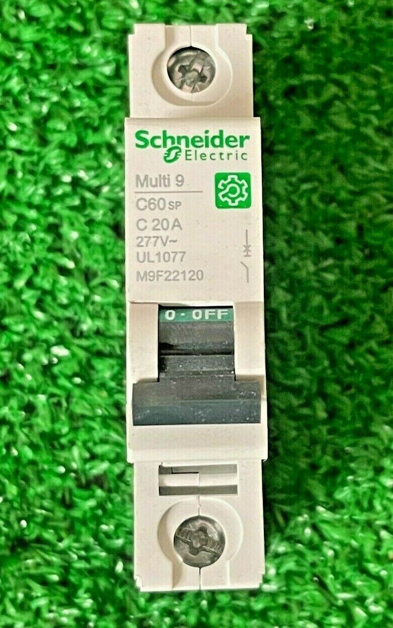 Schneider Electric M9F22120 Miniature Circuit Breaker, C60SP, 1P, 20A, 277V