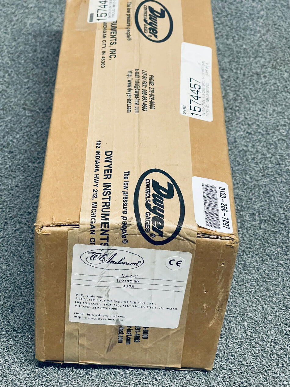 Dwyer 119107-00 W.E. Anderson  V4-2-U Flowtect Vane Operated Flow Switch A37S