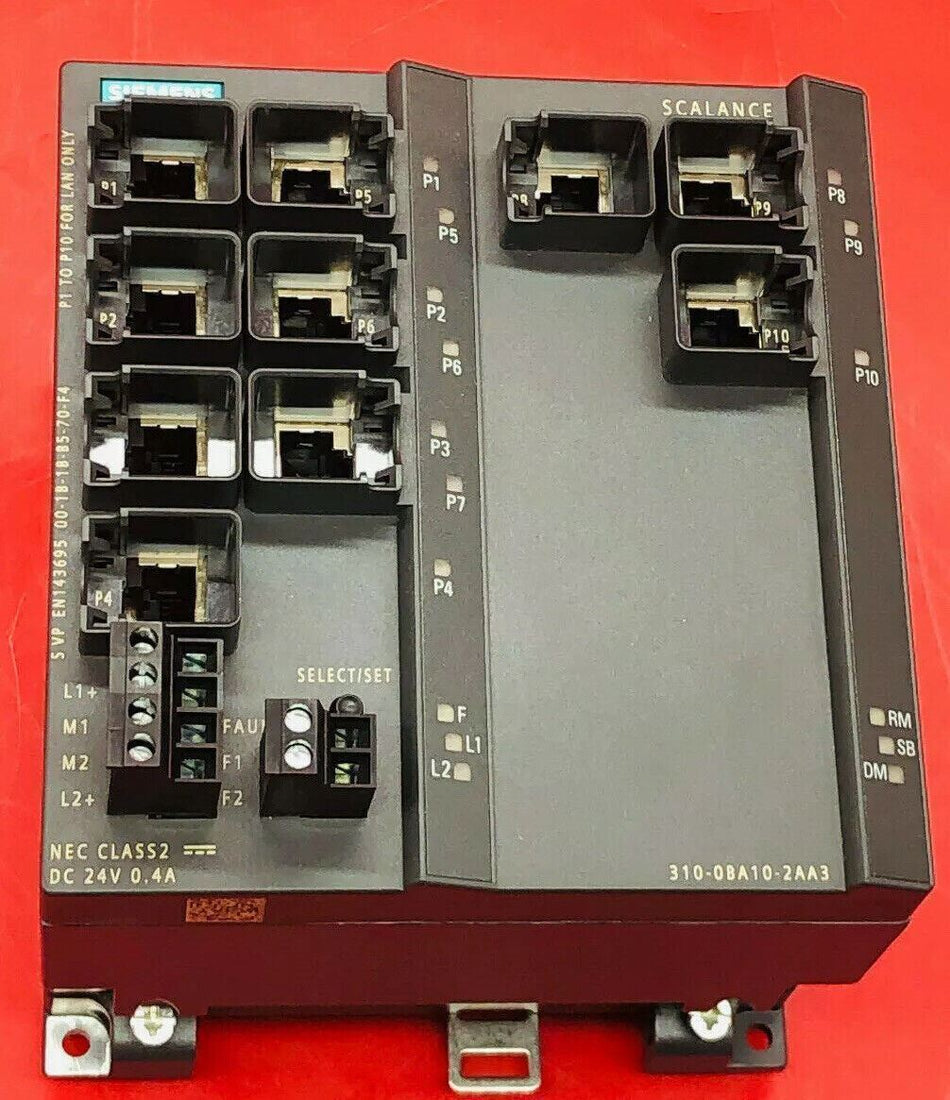 Siemens 6GK5310-0BA10-2AA3 Simatic Industrial Ethernet Switch 6GK53100BA102AA3
