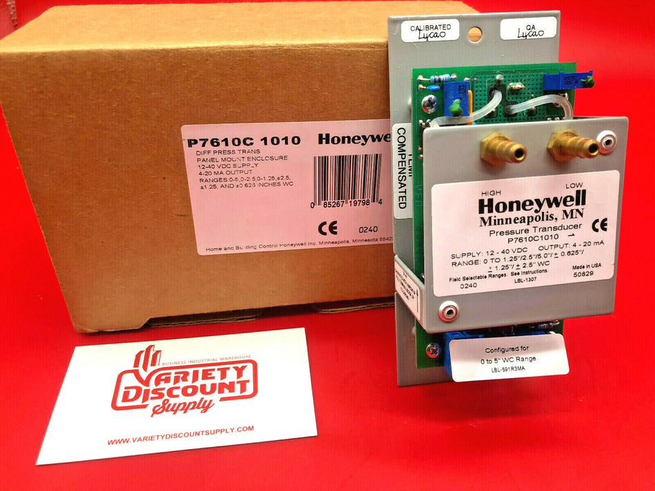 Honeywell P7610C1010 Pressure Transducer P7610C-1010