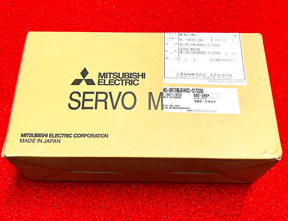 Mitsubishi Electric HG-SR734BJKW0C-S170260 Servo Motor