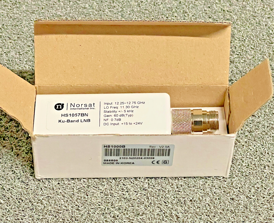 Norsat HS1057BN Ultra High Stability Ku-Band PLL LNB Type-N