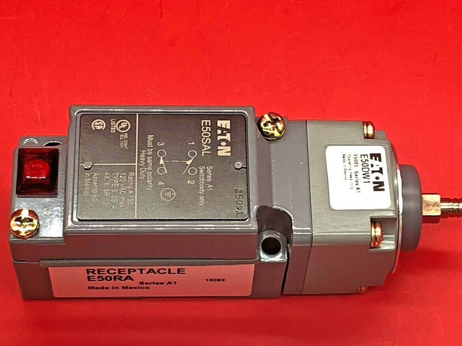 Eaton E50ALW1 Limit Switch Wobble Head Spring STD Duty Single Pole 24-120VAC/DC